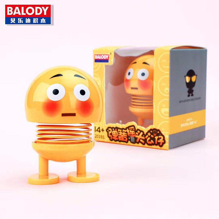 ( Mua 5 tặng 1 ) ĐƯỢC CHỌN MẪU - Lật Đật Icon Emoji Lò Xo Nhún Đồ Chơi Xả Stress