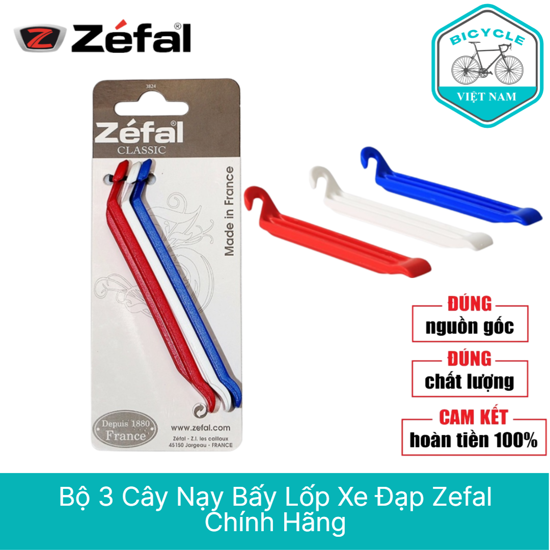 Bộ 3 cây nạy bấy lốp xe đạp zefal chính hãng
