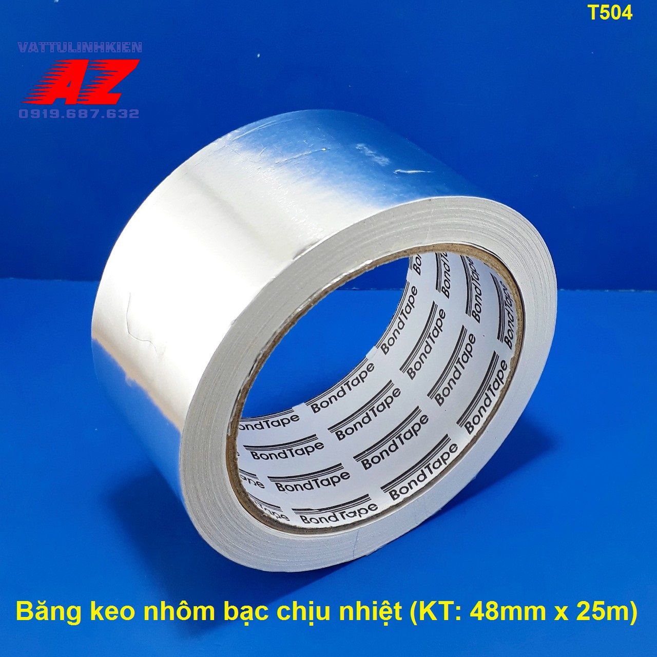 Cuộn băng keo nhôm bạc chịu nhiệt