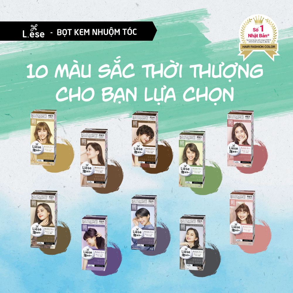 Bọt Kem Nhuộm Tóc Lên Màu Chuẩn Liese