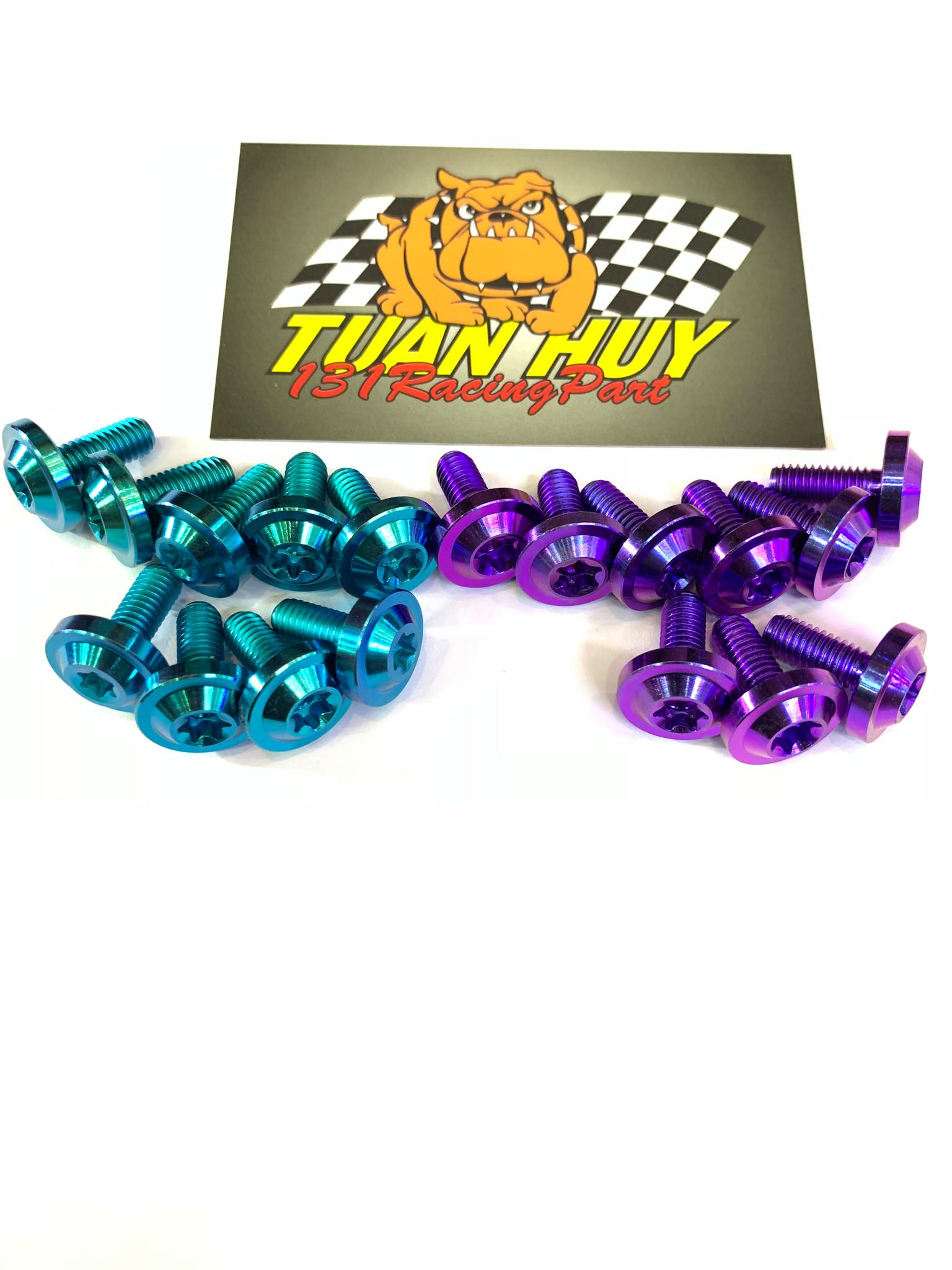 1 con Ốc Titan Gr5 6li15 dù to cao cấp bắt dàn áo ốp pô dè Wave Winner