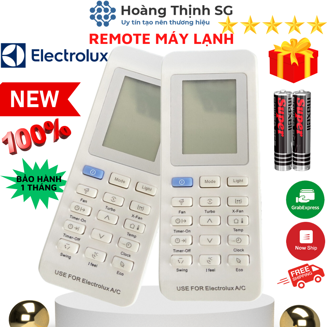 Điều khiển điều hòa ELECTROLUX, remote máy lạnh ELECTROLUX - tặng kèm pin
