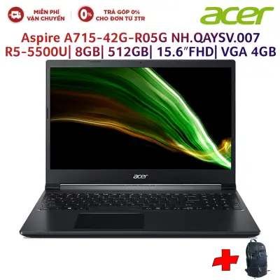 Laptop ACER Aspire A715-42G-R05G NH.QAYSV.007 R5-5500U| 8GB| 512GB| 15.6″FHD| VGA 4GB| Win 11