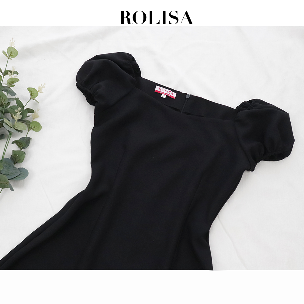 Đầm dự tiệc trễ vai  dễ thương ROLISA RD062