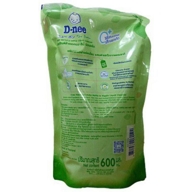 Nước rửa bình sữa và rau củ Dnee 600ml