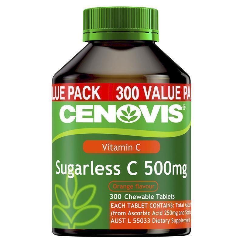 Vitamin C không đường Cenovis 500mg Sugarless, 300 viên nhập khẩu