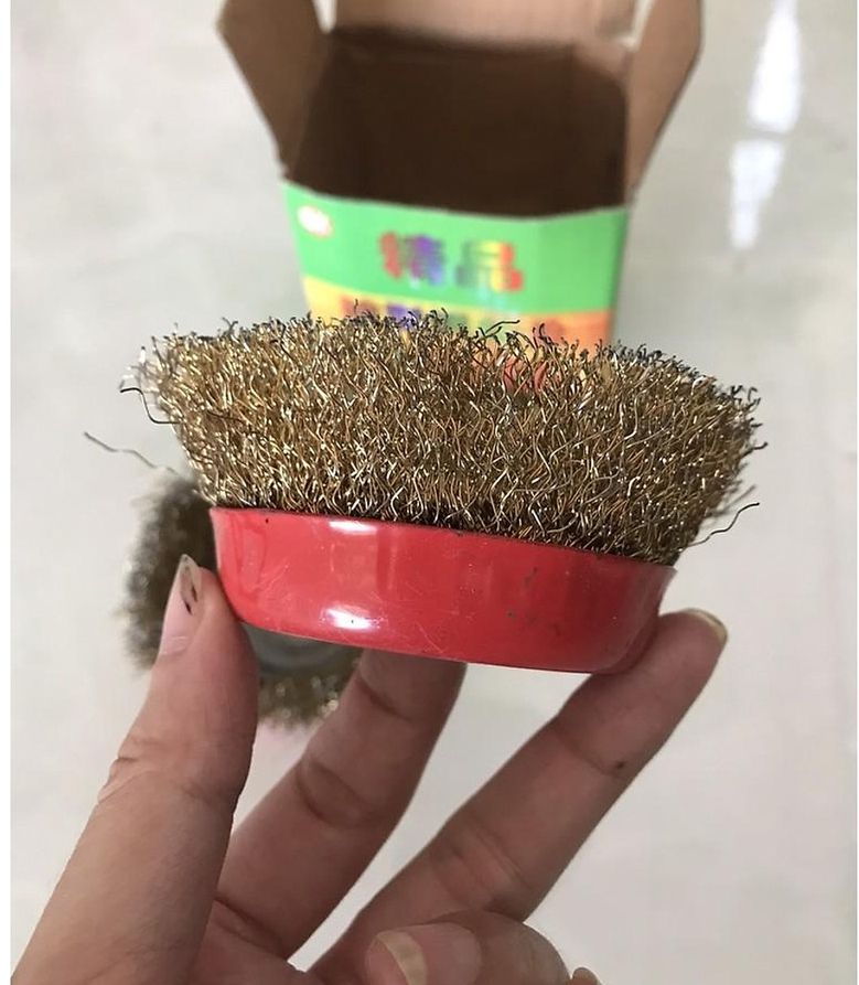 Chén cước chà sắc đánh rỉ sét màu Vàng dày