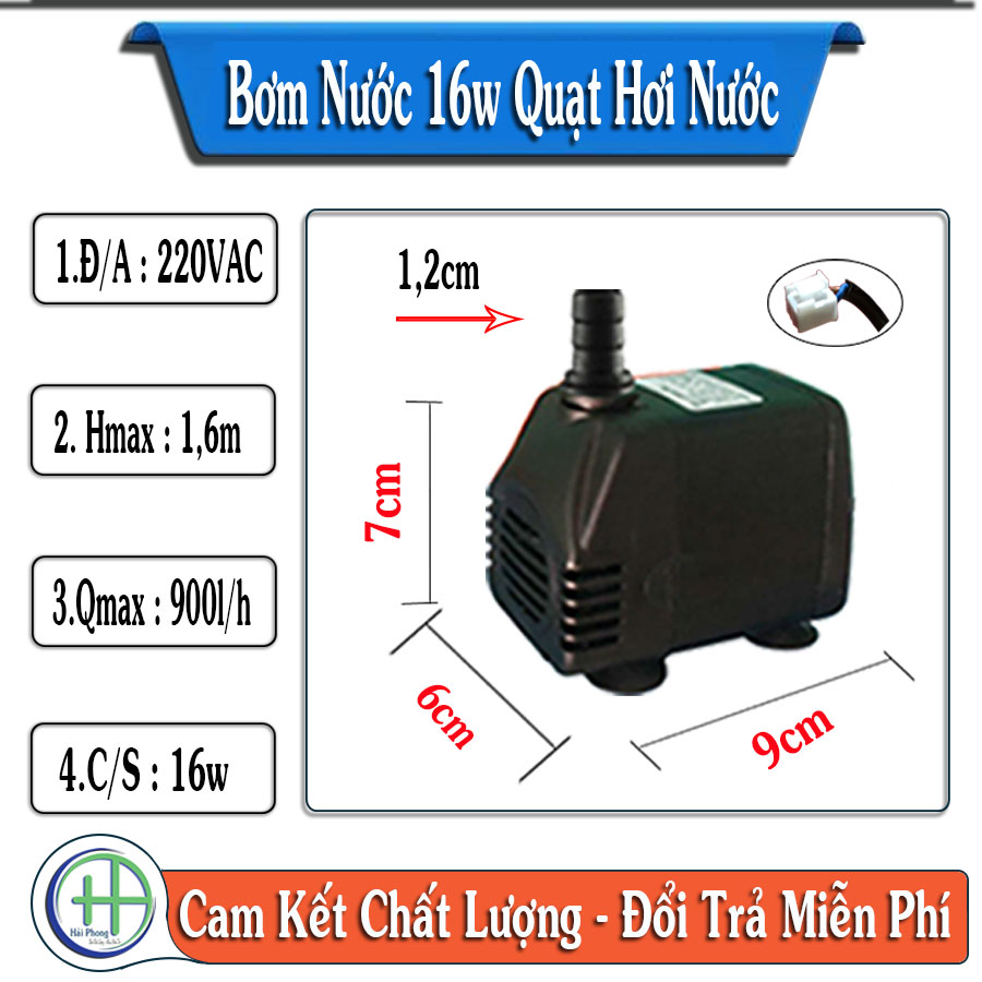 Bơm nước 16W cho quạt hơi nước