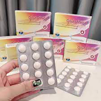 Viên uống trắng da Glutathion Fort Pháp - dạng ngậm