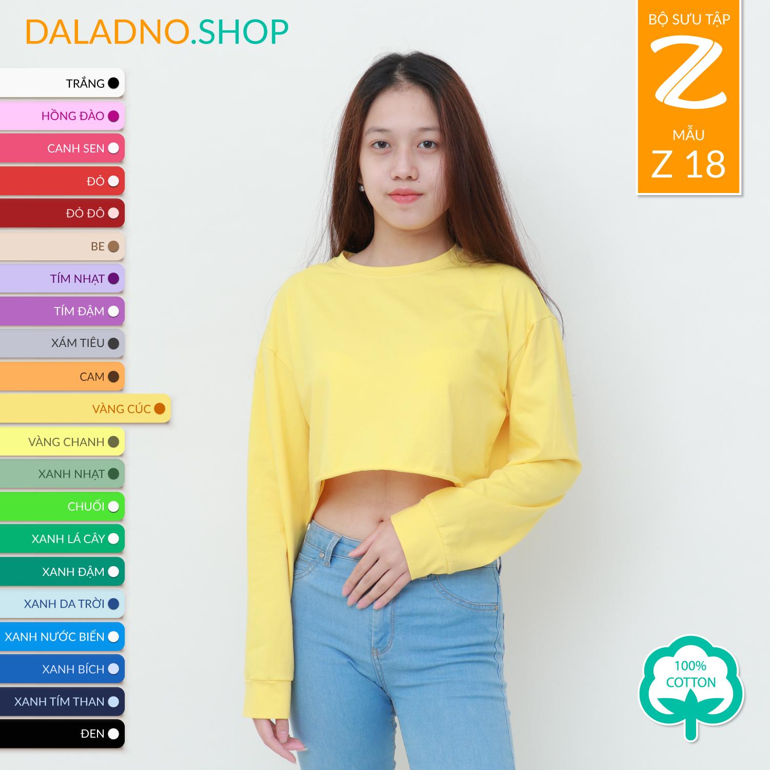 Z-18 | Crop Top with long sleeves 20+ colors Daladno