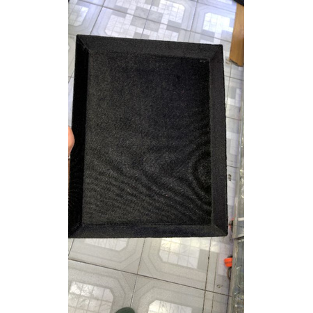 Khay nhung trũng đen hàng đẹp 19x27