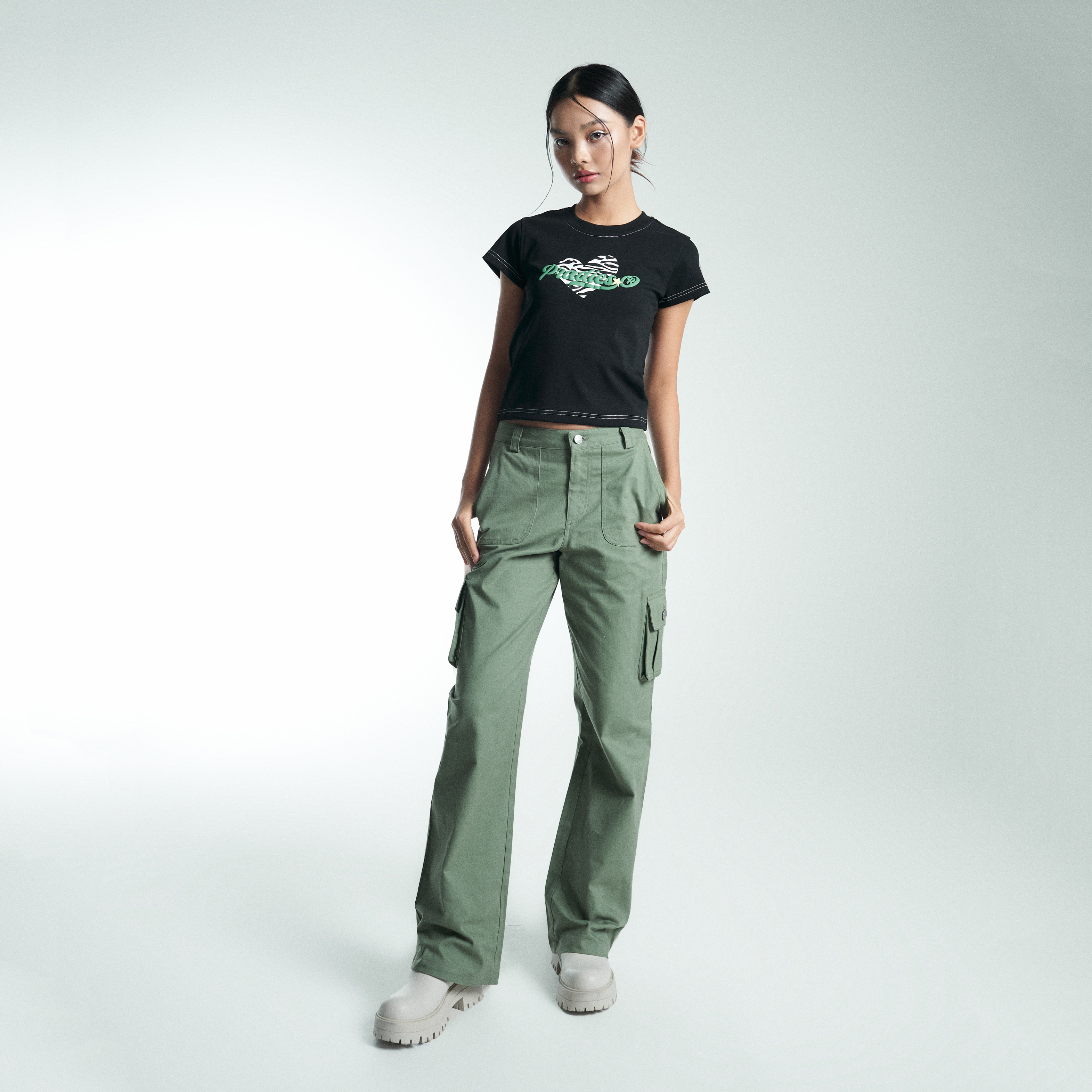 Áo Thun Baby Tee Nữ PRADIES Zebra Heart