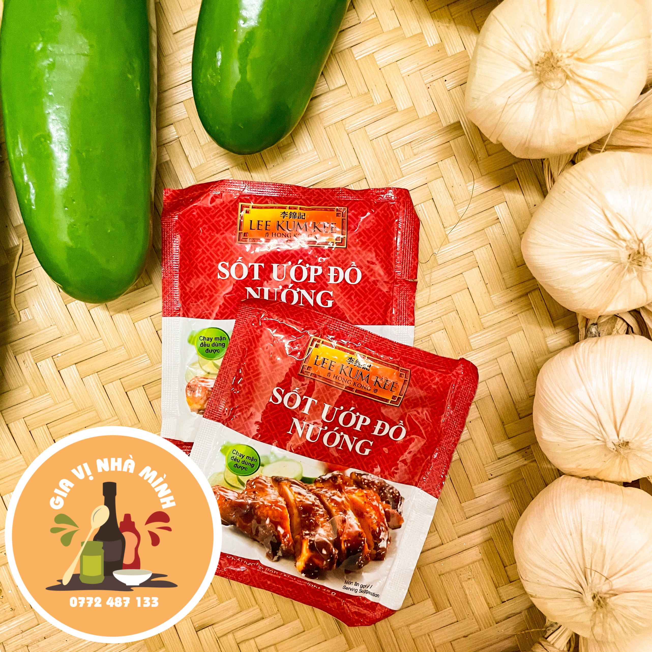 Sốt ướp đồ nướng lee kum kee gói 45gr
