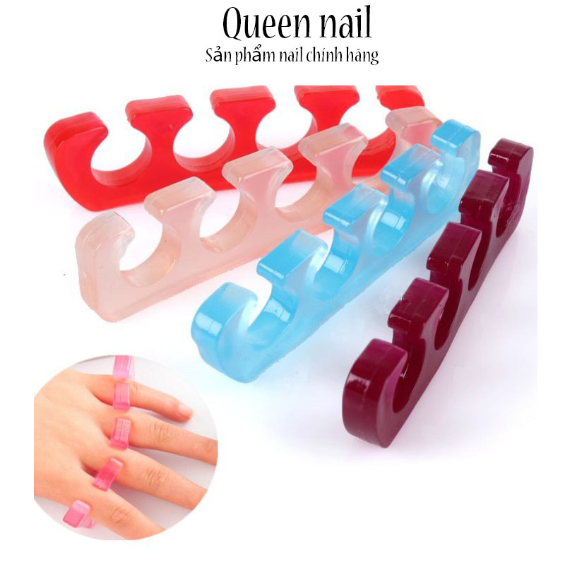 Kẹp tách ngón tay ngón chân silicon - Phụ kiện tách ngón silicon dành cho Nail