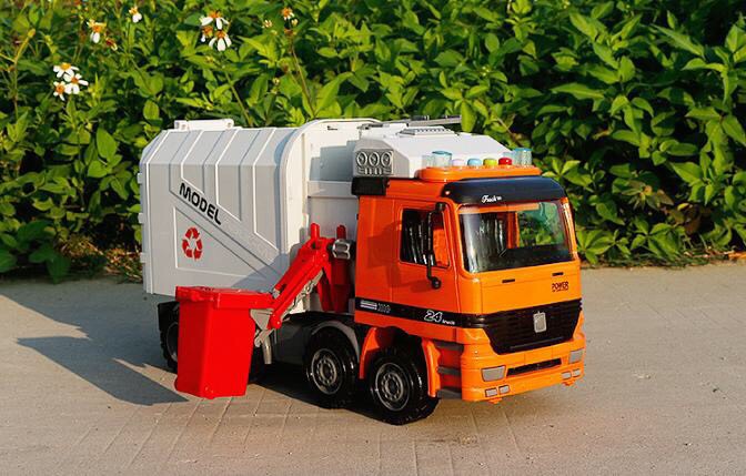 Mô hình xe rác đồ chơi xe chở rác cho bé