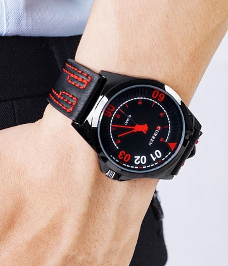 [HCM]ĐỒNG HỒ NAM CURREN DÂY DA 083 (đen)