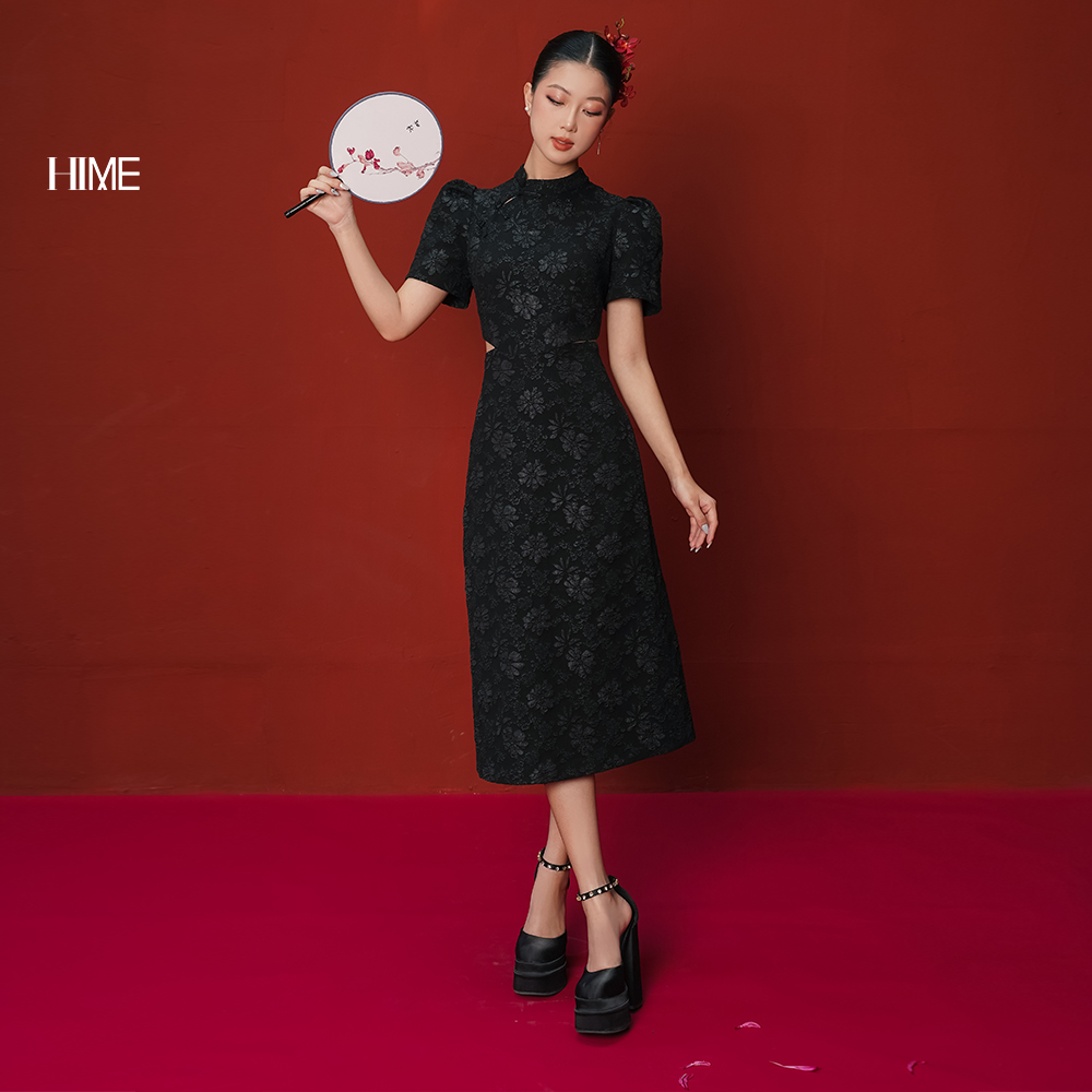 Váy thiết kế cổ tàu cut out HIME H192