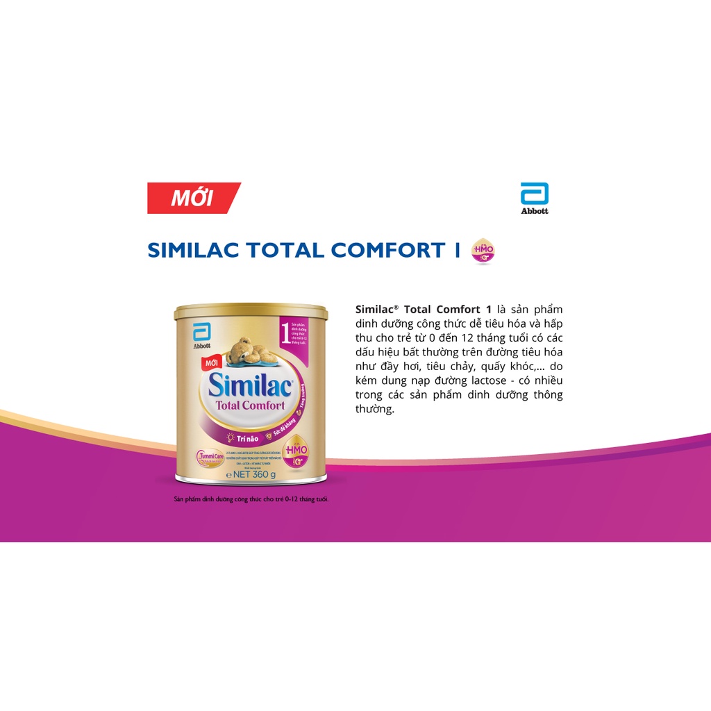 Sữa SimilacTotal Comfort số 1, 1+ 360g [Date 2024].....