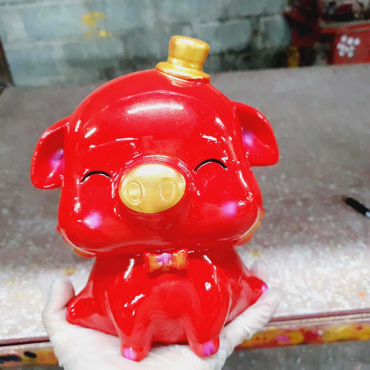 [Freeship Max] Heo đất đựng tiền hình heo thiên thần cánh [heodatyeuthuongonline]