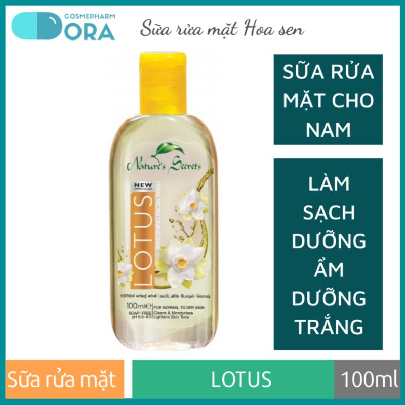 Sữa rửa mặt nam dưỡng ẩm trắng da Lotus Extract Facial Cleansing Gel 100ml