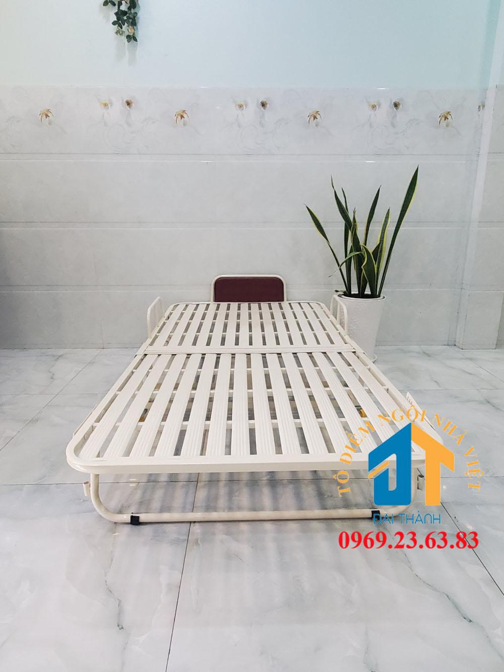 Giường  sắt xếp di động 1m2 - GNS31