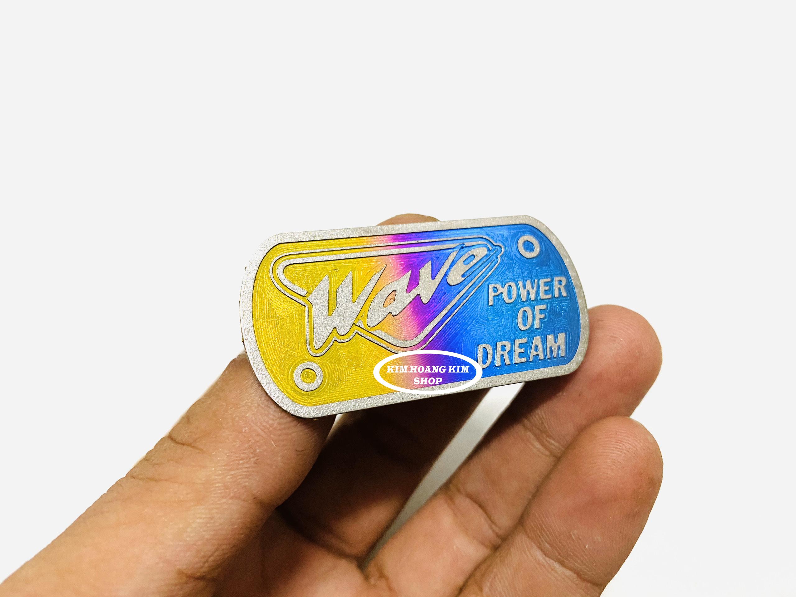 Tem Titan Gr5 gắn nắp dầu Wave (100%titan)