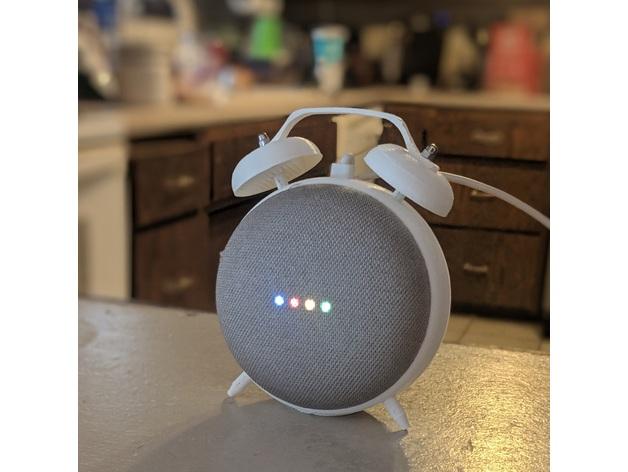 Đế đồng hồ báo thức cho Google home mini hoặc google nest mini