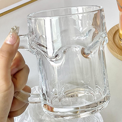 Hộp 6 ly thủy tinh a316 330ml, 400ml - có quai - ly uống bia, nước, sinh tố