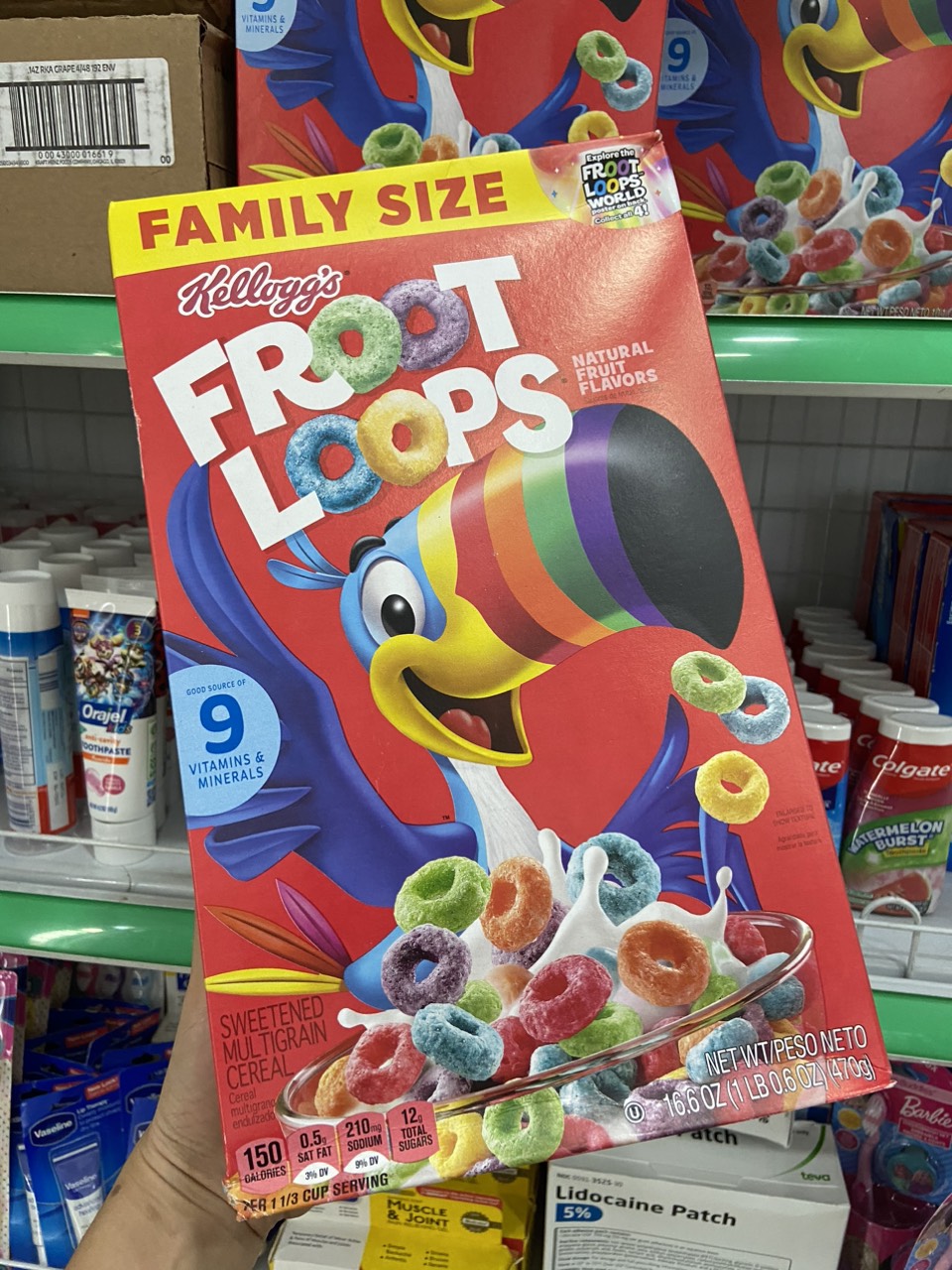 Ngũ cốc ăn sáng cho bé Kelloggs Froot Loops 286g của Mỹ