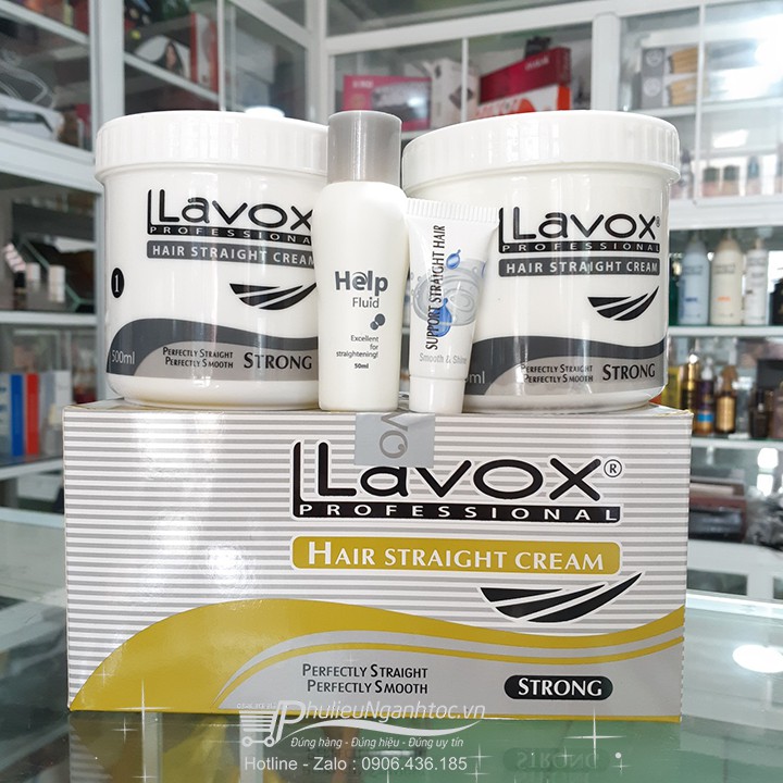 Thuốc duỗi tóc lavox, Lacei, Collagen phục hồi tóc (200mlx2)