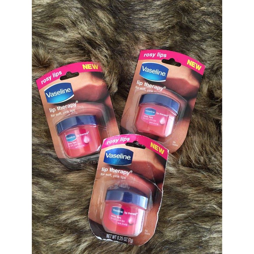 [HCM]Son dưỡng môi Vaseline Lip Therapy 7g ( Màu Hồng)