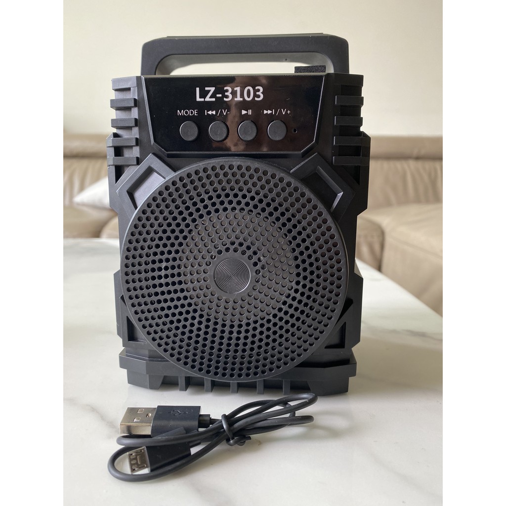 LOẠI TỐT-Loa Bluetooth Không Dây LZ-3103, Loa Nghe Nhạc Cầm Tay Di Động Nhỏ Gọn, Âm Thanh Chất Lượng Bass Trầm Ấm Kết Nối Usb,Thẻ Nhớ