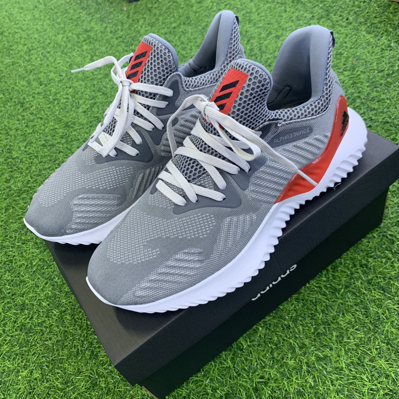 [ VIDEO ẢNH+HỘP BẢO VỆ GIÀY] giày thể thao Alphabounce beyond xám đỏ thời trang nam nữ