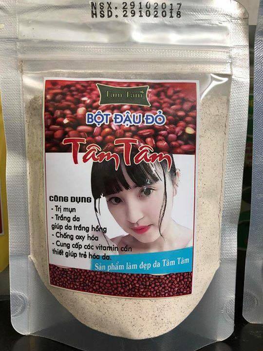 BỘT ĐẬU ĐỎ DƯỠNG DA MẶT TÂM TÂM