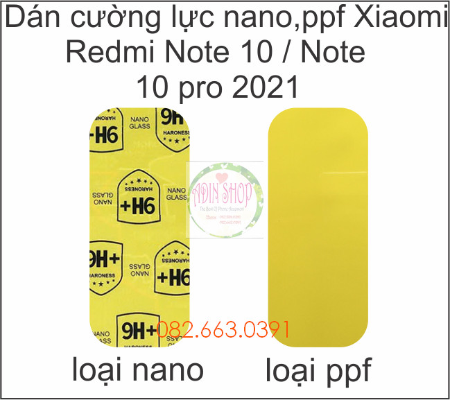 Cường lực camera Xiaomi Redmi Note 10 / Note 10s / Note 10 pro loại nano , ppf siêu bảo vệ