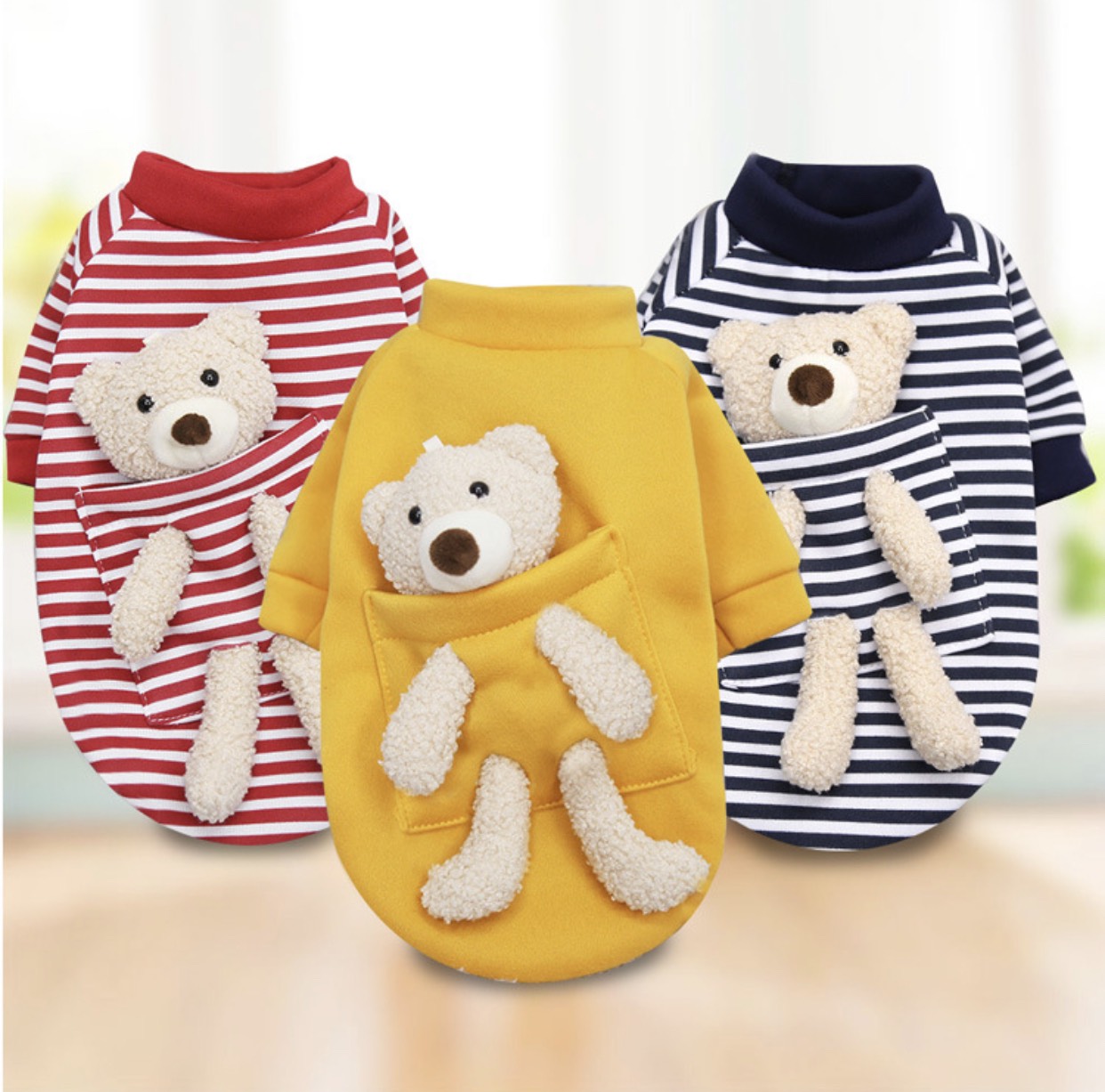 Áo nỉ gấu teddy cho thú cưng