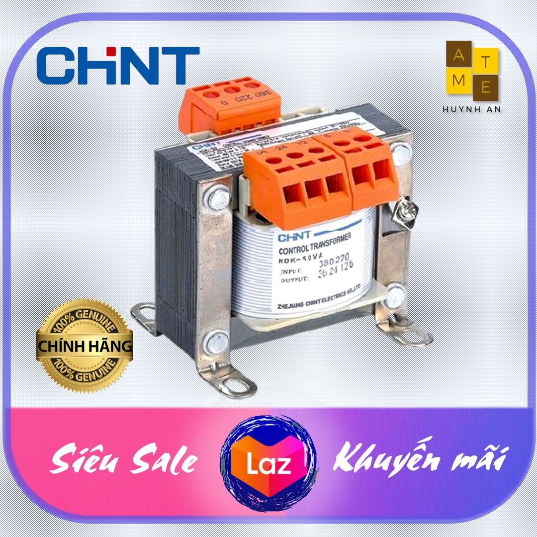 Biến áp cách ly 1 pha NDK công suất 25-50-100-150VA, Đầu vào 220/380/415V - Đầu ra 24/36/48/110/220V, Hãng Chint