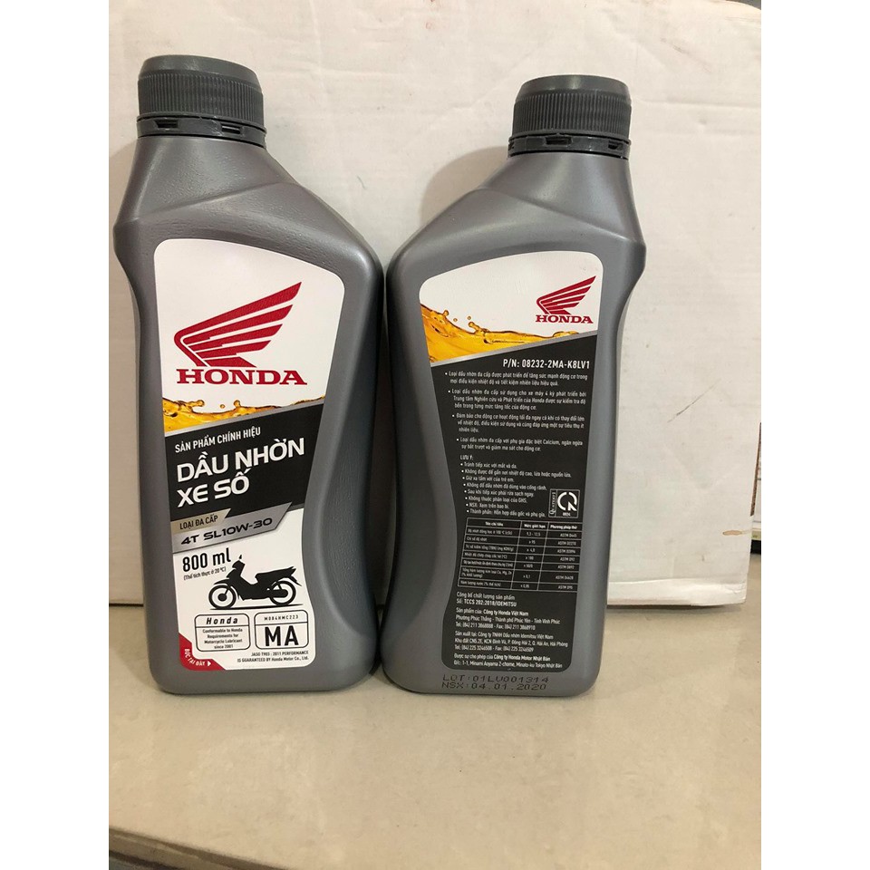 Dầu nhớt xe số Honda - 10w30 (800ml)