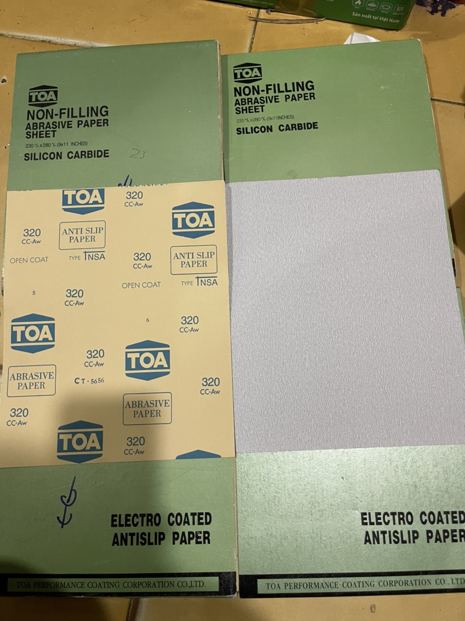Nhám thái mịn, thô p600, p 400, p320, p240, p180 , p150