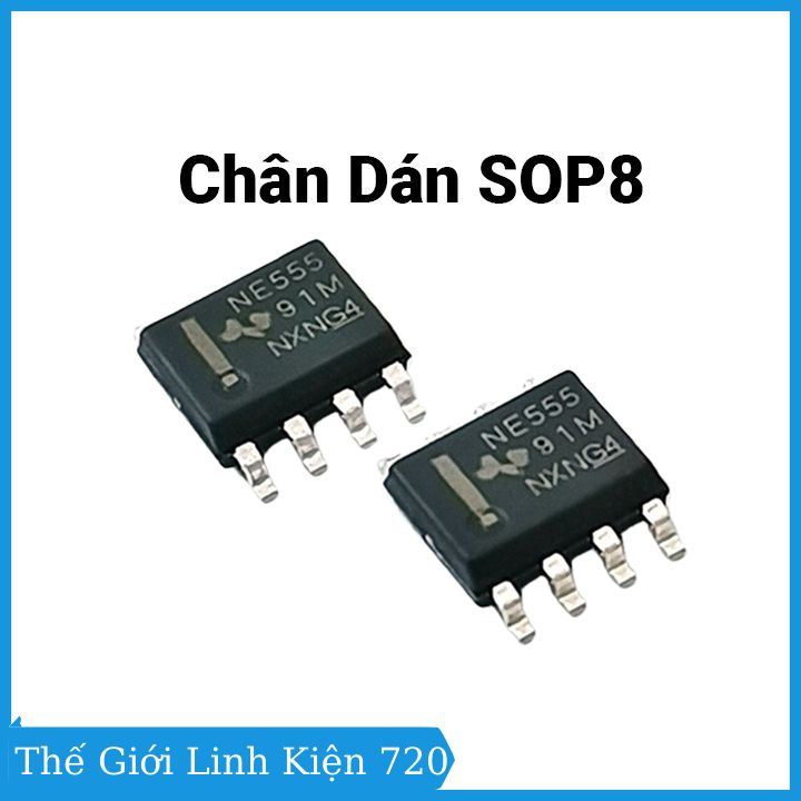 Ne555 sop8 / dip8 - ic tạo xung dao động