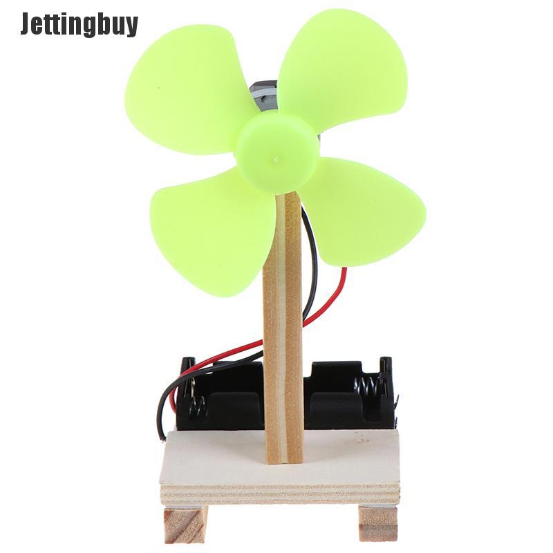 Jettingbuy DIY Electric Fan Experiment Model Physics Science Elementary Education Toys