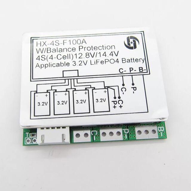 116 mạch bảo vệ pin lifepo4 100a 4s bms 3.2v