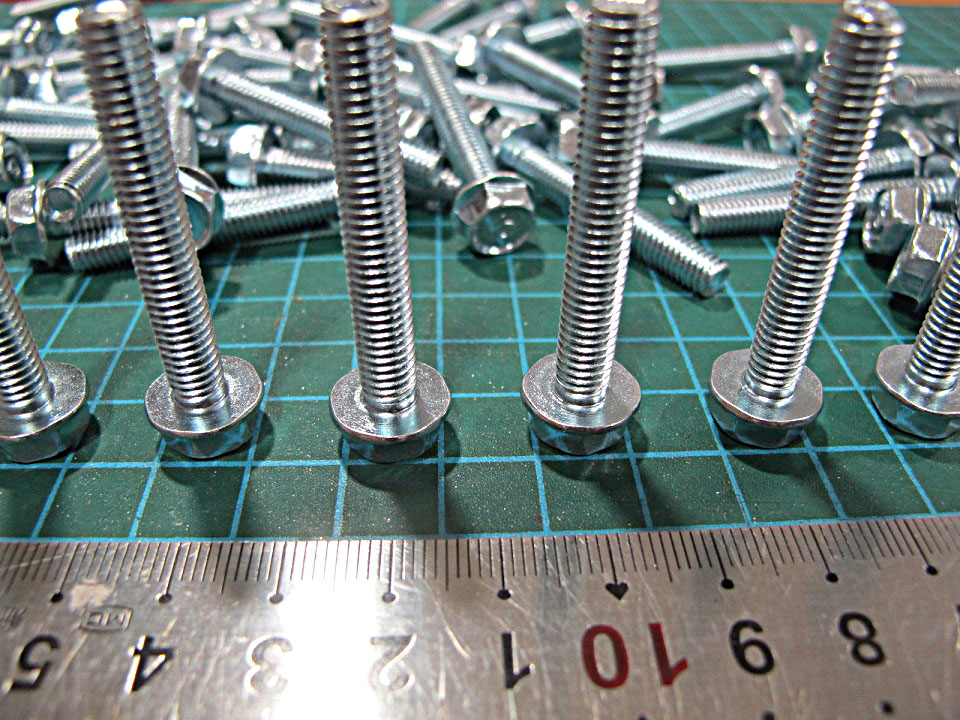 SET 10 Con Bulon Long Đền M6 x 40MM Răng Thuận