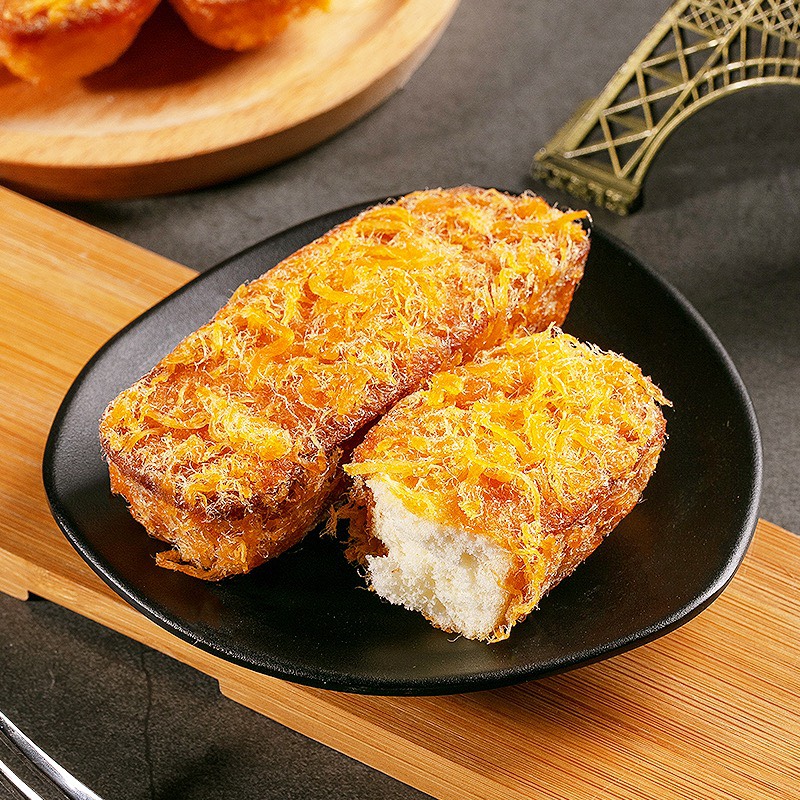 Thùng 1000g Bánh Mì Phủ Ruốc Mặn Đậm Đà Thơm Ngon Luck Family