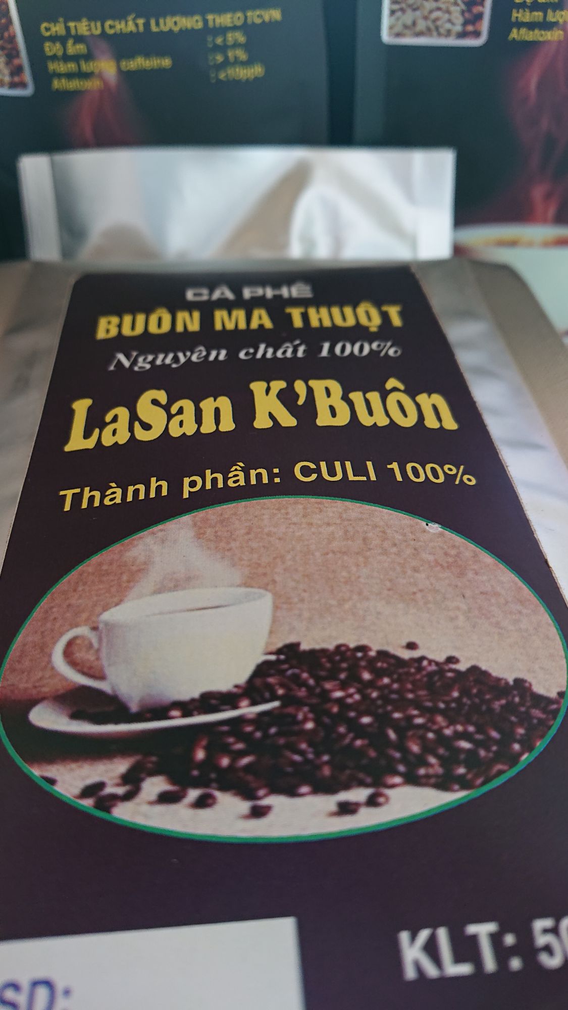 Cafe Buôn Ma Thuột culi 100% - gói 500g