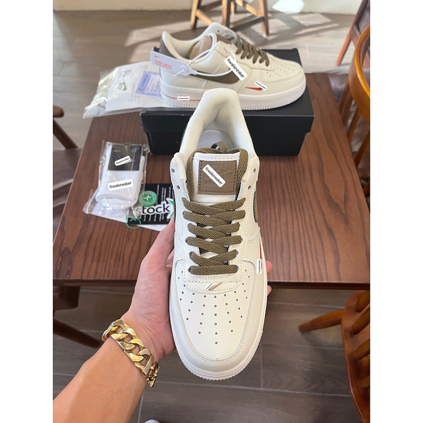 Giày Nike_Air Force 1 Nam Nữ, Giày AF1 Vệt Nâu Hàng Đẹp Full Box Đủ Size 36-43