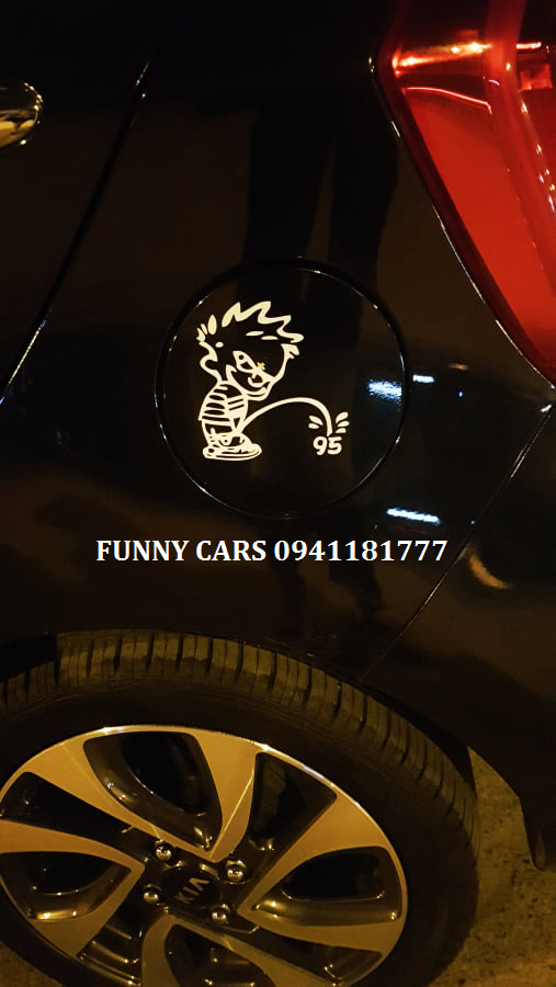 Tem dán nắp bình xăng ô tô 95