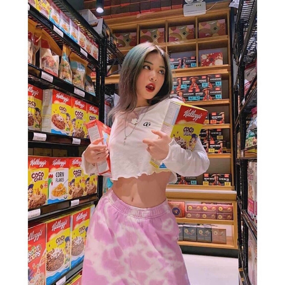 Quần Jocker loang 2 màu siêu đẹp siêu hot chất da cá xịn