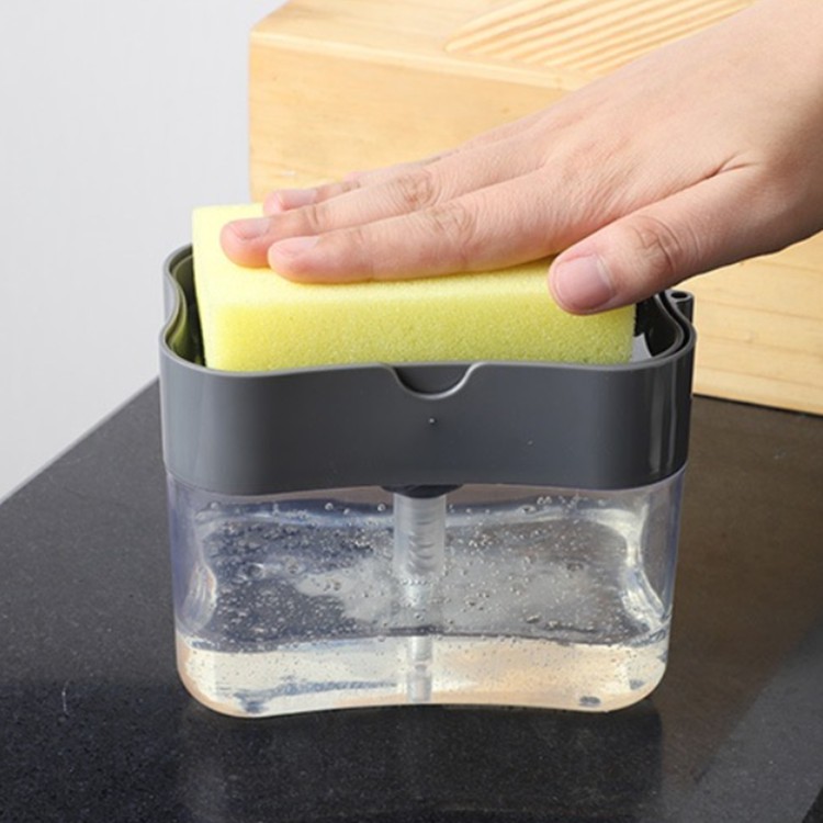 Hộp Đựng Nước Rửa Chén Tự Động Tạo Bọt 2 in 1