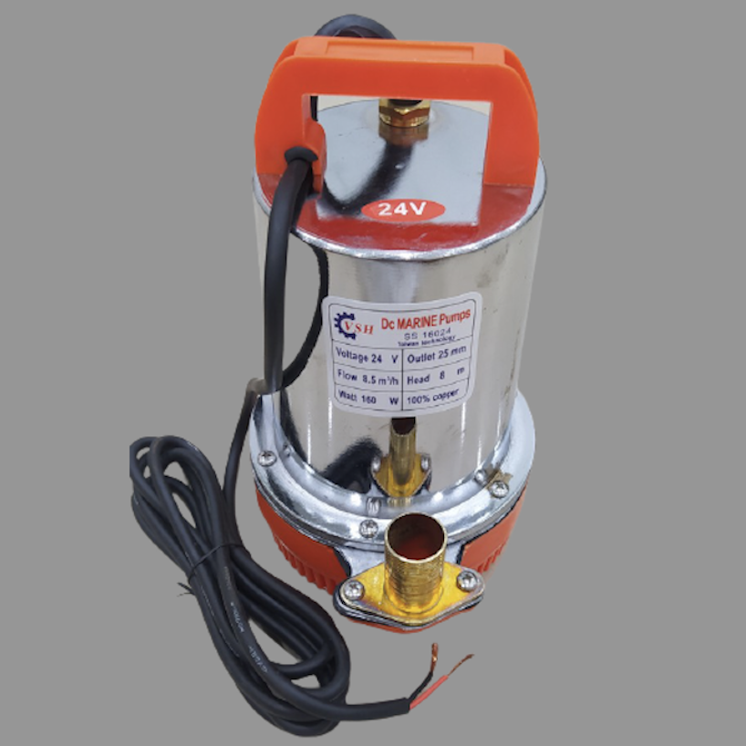 Bơm Nước Thả Chìm 12V/24V Inox